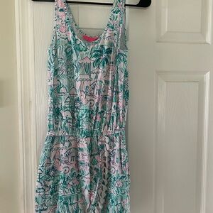 Lilly Pulitzer Pink and Green Mini Dress